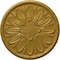 Ekena Millwork Fairfax Ceiling Medallion, Hand-Painted Pharaohs Gold, 29 7/8"OD x 1 3/8"P CM29FAPGS - alternate 1